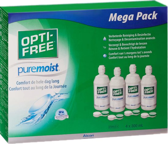 Opti-Free PureMoist Lenzenvloeistof – 4x 300 ml