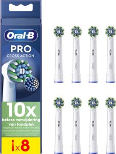Oral-B CrossAction Pro opzetborstels – 8 stuks