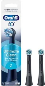 Oral-B iO Ultimate Clean Opzetborstels – 2 stuks, zwart