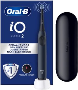 Oral-B iO2 Elektrische Tandenborstel – Donkerblauw + Etui
