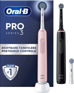 Oral-B Pro 3 3900 – Duo Zwart/Roze