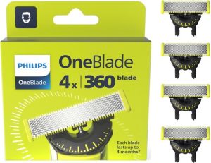 Philips OneBlade 360 Vervangmesjes QP440/50 – 4 stuks