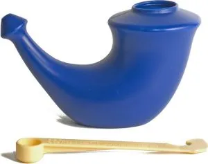 Rhino Horn Neusspoeler – Blauw (1 stuk)