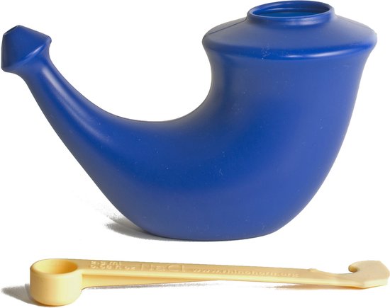 Rhino Horn Neusspoeler – Blauw (1 stuk)