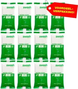 Swash Washandjes – Parfumvrij, 96 stuks