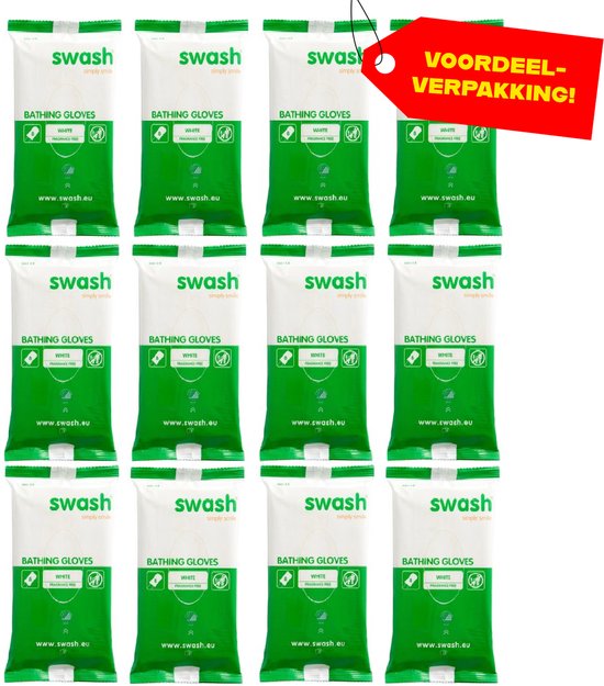 Swash Washandjes – Parfumvrij, 96 stuks