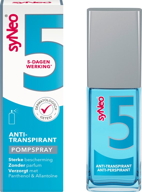 Syneo Antitranspirant pompspray – overmatig zweten – 30 ml