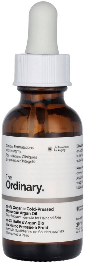 The Ordinary 100% Biologische Marokkaanse Arganolie – 30 ml