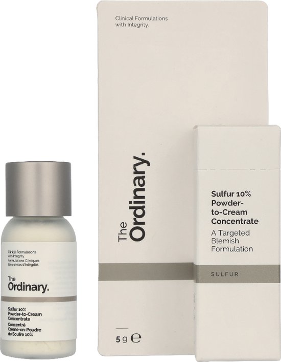 The Ordinary Zwavel 10% Poeder-naar-Crème Concentraat – 5 g