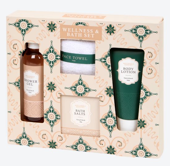 Wellness & Bath Luxe Verzorgingsset – Ylang & Neroli