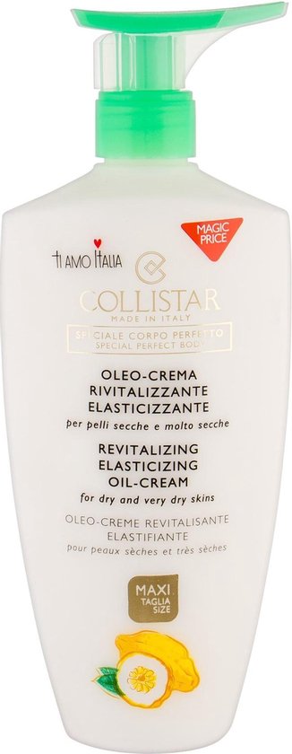 Collistar Revitaliserende Elasticiserende Oliecrème 400 ml