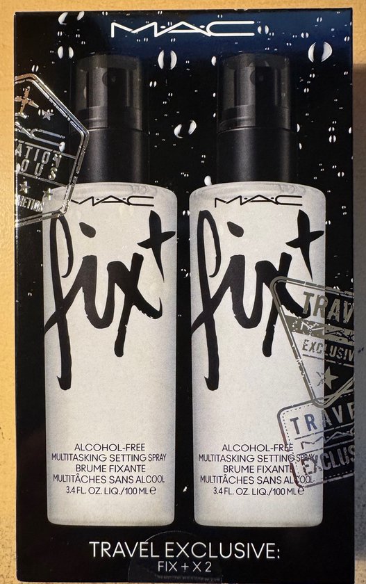 MAC Fix+ alcoholvrije fixeerspray – 2×100 ml