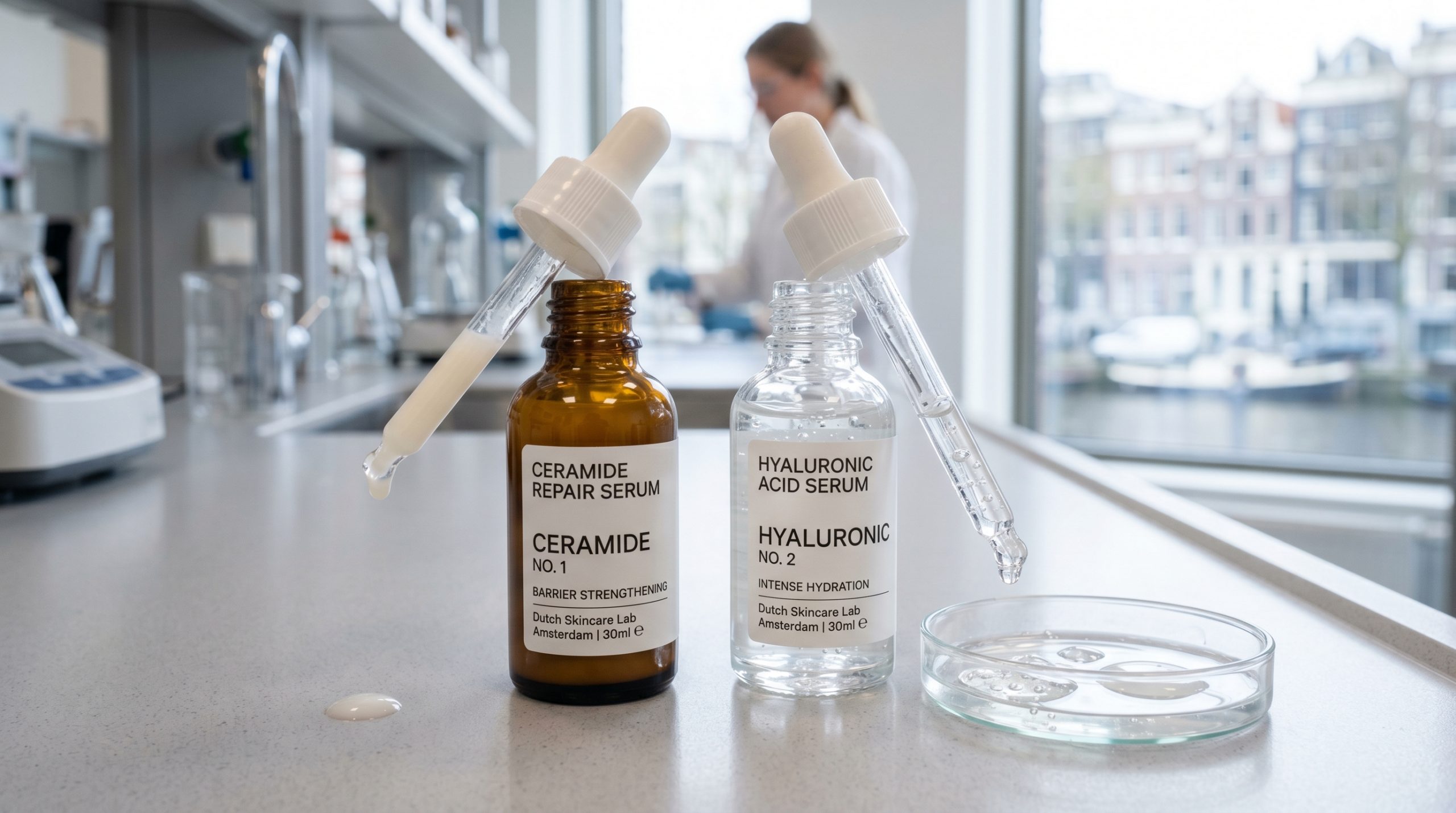 Ceramide en hyaluronzuur serums vergelijking
