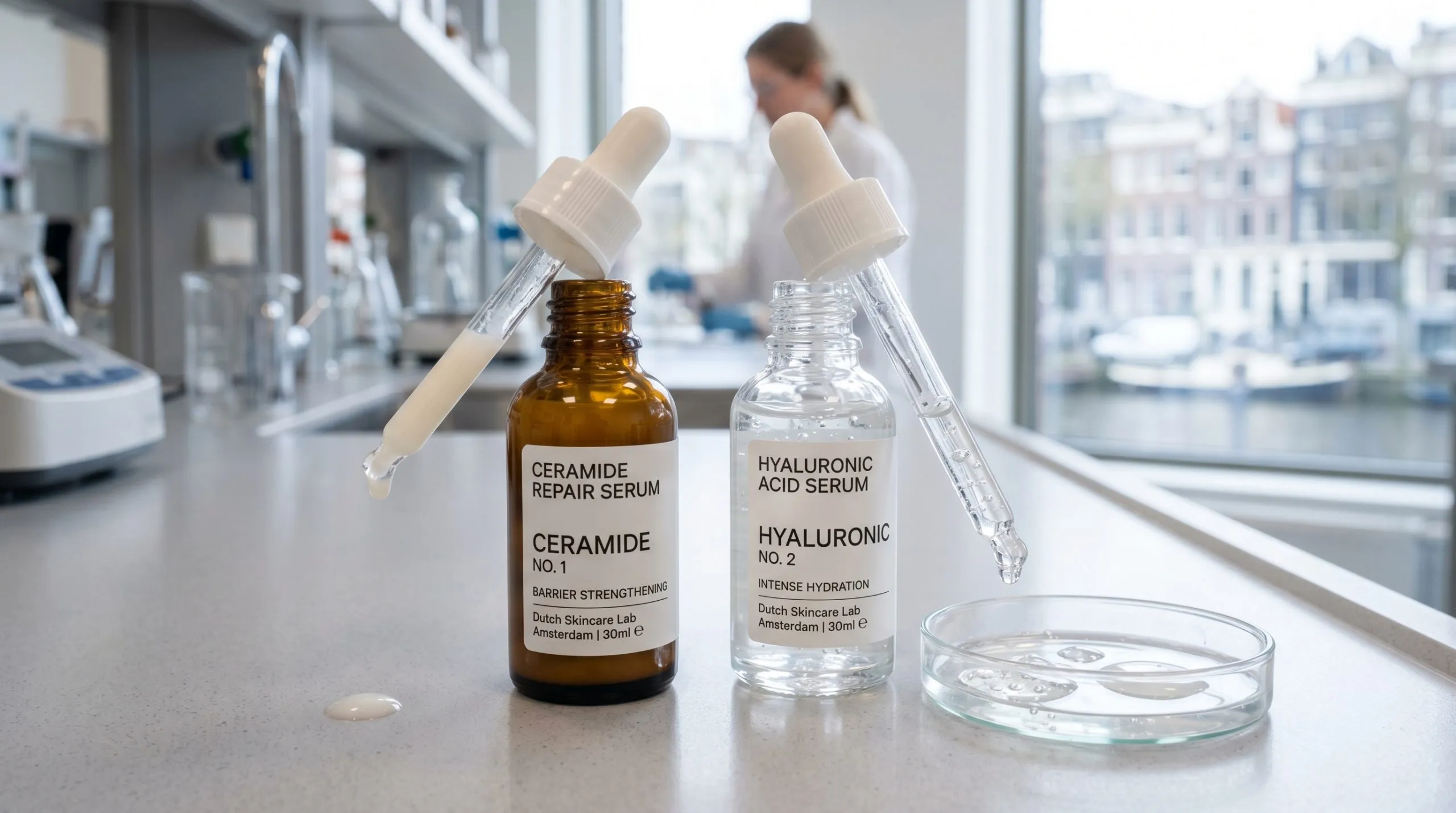 Ceramide en hyaluronzuur serums vergelijking