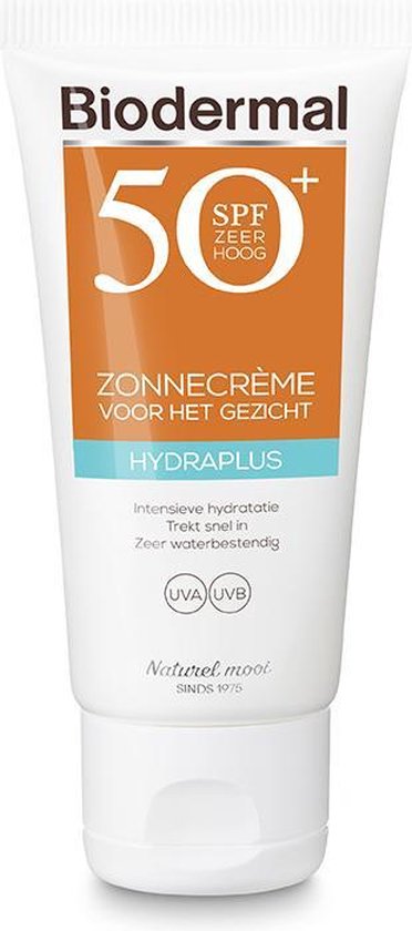 Biodermal Hydraplus Face SPF50 Zonnebrandcrème – 50 ml
