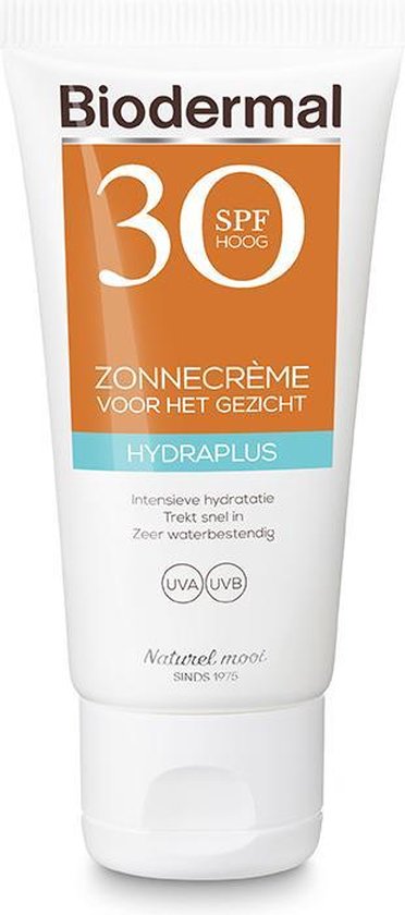 Biodermal Hydraplus Face Zonnebrandcrème SPF 30 50 ml