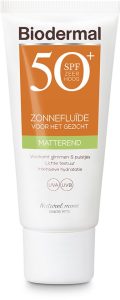 Biodermal Matterende Zonnefluïde Gezicht SPF 50 – 40 ml