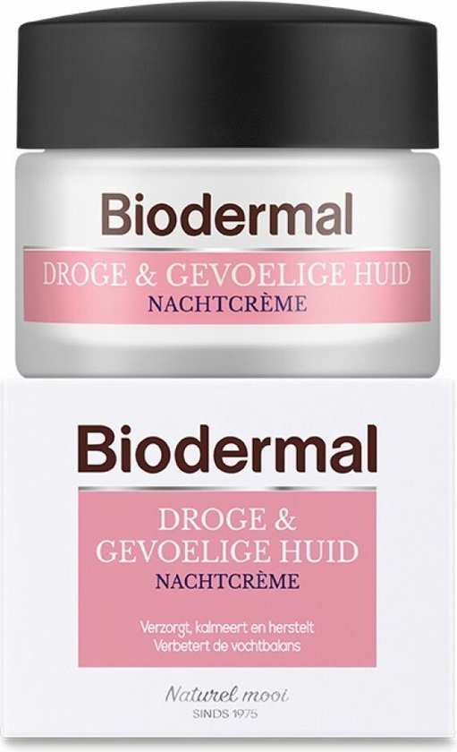 Biodermal Nachtcrème voor droge & gevoelige huid – 50 ml