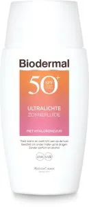 Biodermal Ultralichte Zonnefluide – SPF50+ Hyaluronzuur
