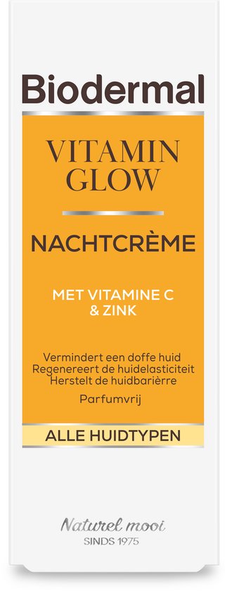 Biodermal Vitamin Glow Nachtcrème C & Zink – 50 ml