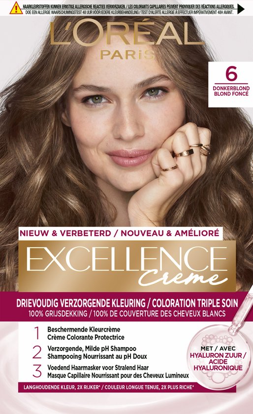 L’Oréal Paris Excellence Crème – Donkerblond 6