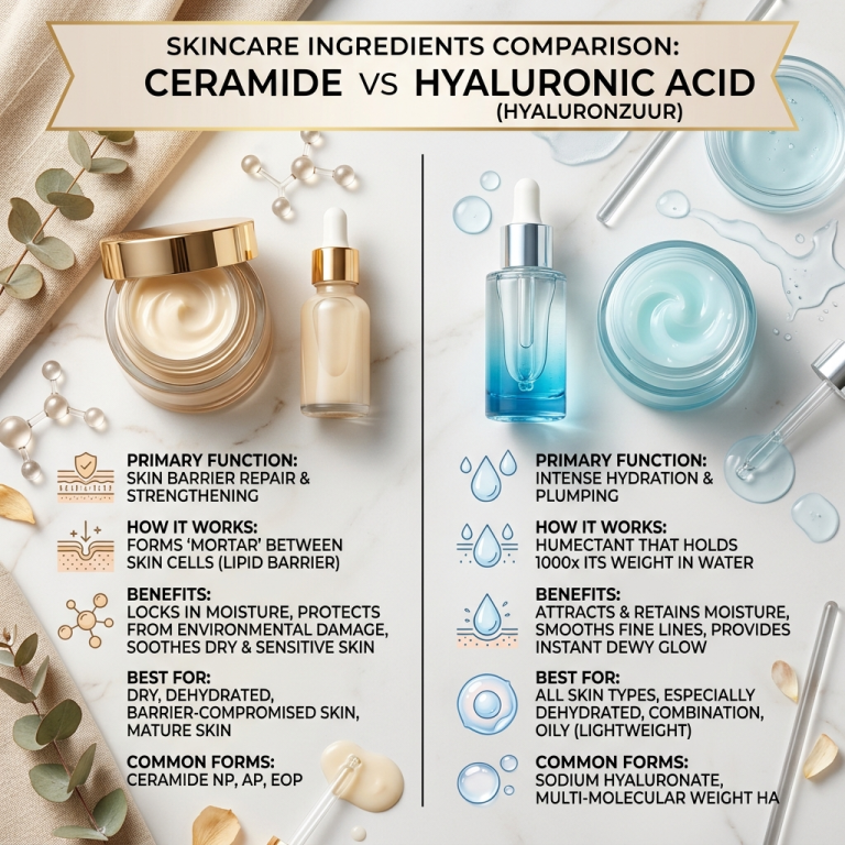 Ceramide vs Hyaluronzuur: Welke moet je kiezen?