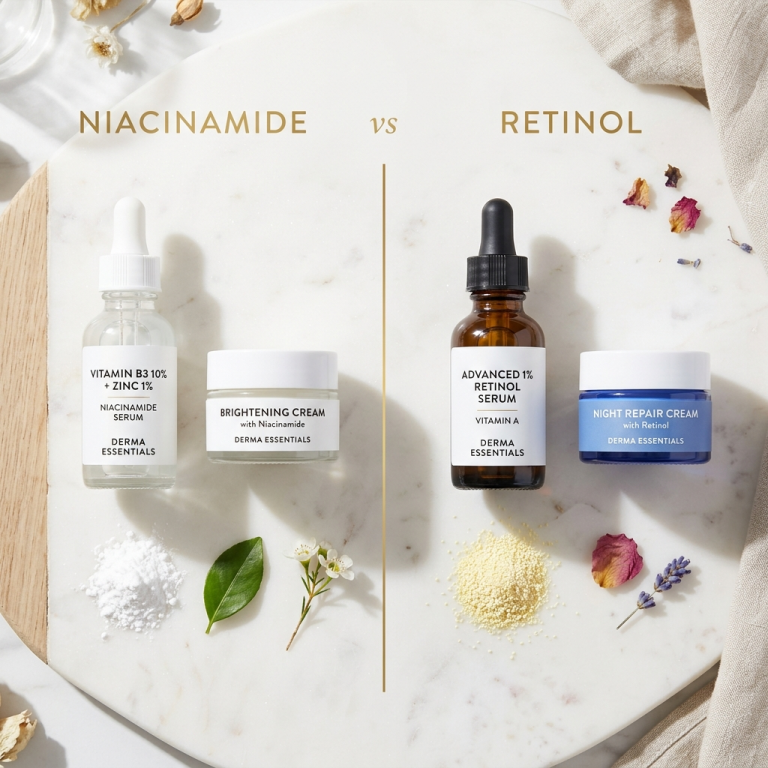 Niacinamide vs Retinol: Wat is beter voor je Huid?
