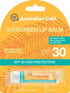 Australian Gold Lippenbalsem – SPF30 Coconut