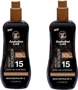 Australian Gold SPF 15 Spraygel met bronzer - 2 x 237 ml