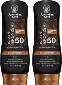 Australian Gold SPF 50 Lotion met Bronzer – 2×237 ml
