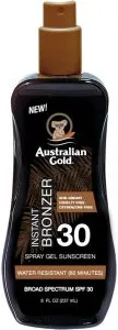 Australian Gold Spray Gel met Bronzer SPF 30 – 237 ml