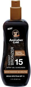 Australian Gold Spraygel met Bronzer SPF 15 - 237 ml