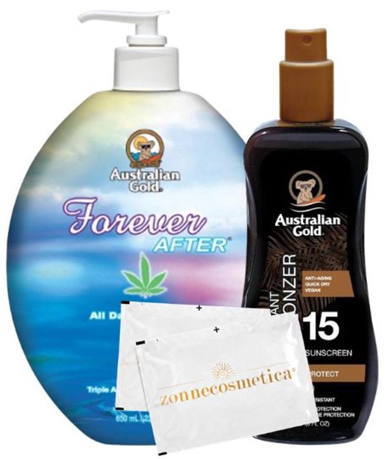 Australian Gold Spraygel met bronzer SPF 15