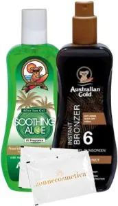 Australian Gold Spraygel met Bronzer – SPF 6 Aloë