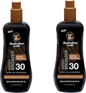 Australian Gold Spraygel SPF 30 met Bronzer - 2x237 ml