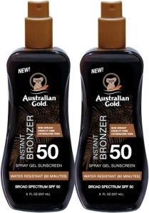 Australian Gold Spraygel SPF 50 met Bronzer - 2 x 237 ml