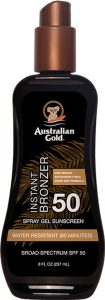 Australian Gold Spraygel SPF 50 met Bronzer – 237 ml