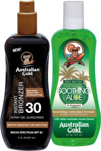 Australian Gold Zonnebrand SPF 30 - Met Bronzer & Gel