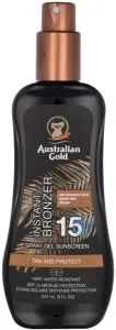 Australian Gold Zonnebrand Spray SPF 15 + Bronzer – 237ml
