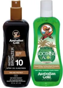 Australian Gold Zonnegel SPF 10 – Bronzer & Kalmerend