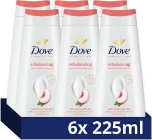 Dove Advanced Care Douchegel - Witte perzik 6x225 ml