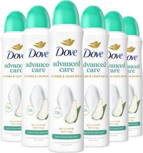 Dove Antitranspirant Spray - Peer & Aloë vera 6x150ml