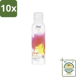 Dove Bath Therapy Douche- en Scheerschuim Glow - 10x200 ml