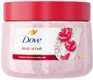 Dove Body Scrub — Crushed Cherry & Chia Milk, 444 ml