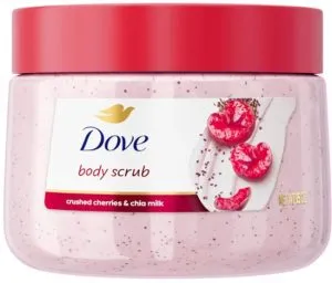 Dove Body Scrub — Crushed Cherry & Chia Milk, 444 ml