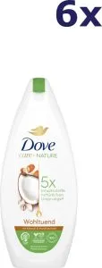Dove Care by Nature Douchegel – Kokos & Amandel 6x225ml