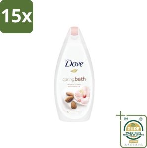 Dove Caring Bath Badcrème Amandel - 15×450 ml