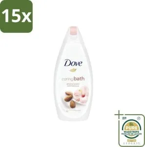 Dove Caring Bath Badcrème Amandel – 15×450 ml