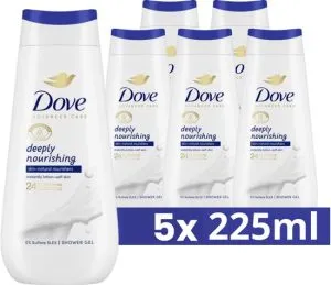 Dove Deeply Nourishing Douchegel 225 ml (5x)