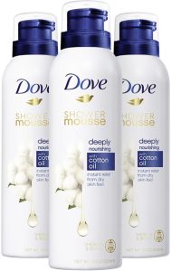 Dove Diep voedende douchefoam katoenolie - 3 x 200 ml